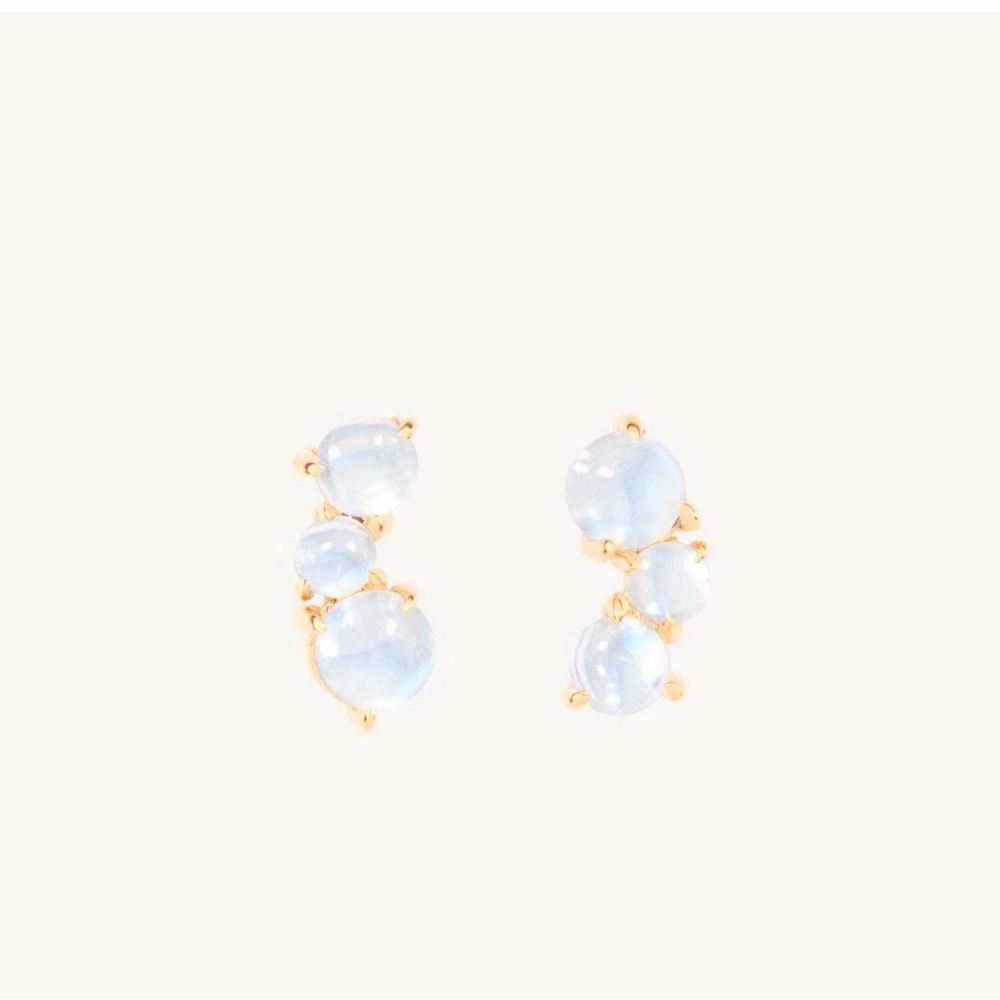 Catbird Moonstone Bubble Earrings